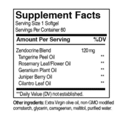 zendocrine softgels back