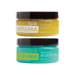 צמד דוטרה ספא - פילינג עדין וחמאת גוף משקמת Doterra SPA duo