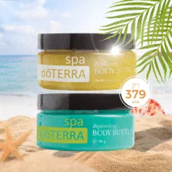 צמד דוטרה ספא - פילינג עדין וחמאת גוף משקמת Doterra SPA duo