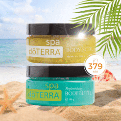 צמד דוטרה ספא - פילינג עדין וחמאת גוף משקמת Doterra SPA duo